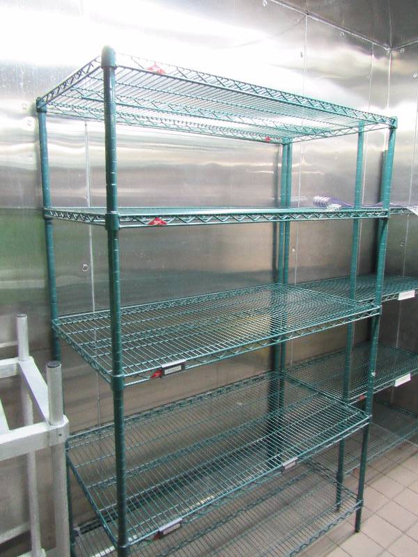 lot 4163 image: (5) Tier Wire Metal Metro Rack