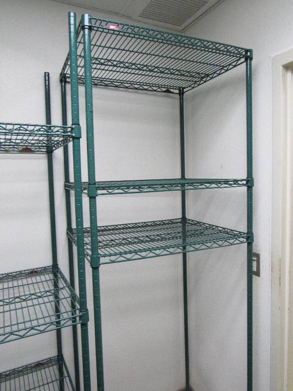 lot 4165 image: (3) Tier Wire Metal Metro Rack