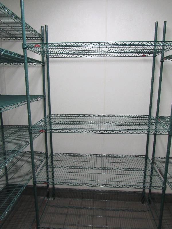 lot 4167 image: (4) Tier Wire Metal Metro Rack