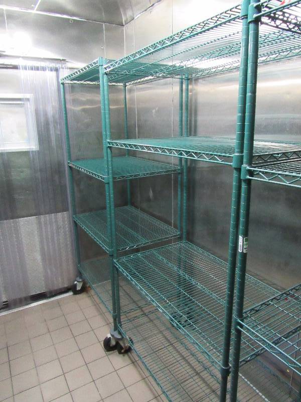 lot 4172 image: (4) Tier Wire Metal Metro Rack