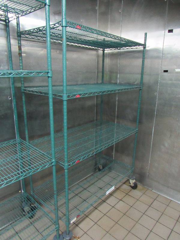 lot 4176 image: (4) Tier Wire Metal Metro Rack
