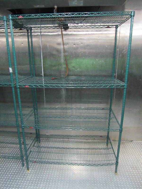 lot 4182 image: (4) Tier Wire Metal Metro Rack