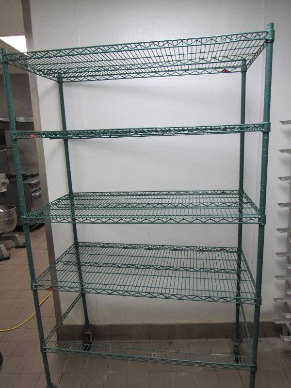 lot 4191 image: (5) Tier Wire Metal Metro Rack