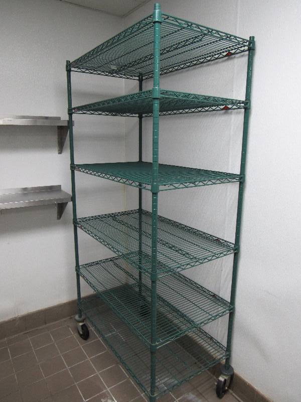 lot 4192 image: (6) Tier Wire Metal Metro Rack