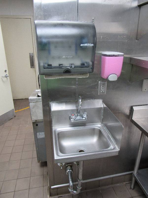 lot 4194 image: Fully Stainless Hand Washing Sink