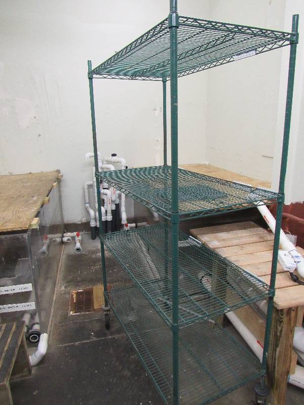 lot 4195 image: (4) Tier Wire Metal Metro Rack