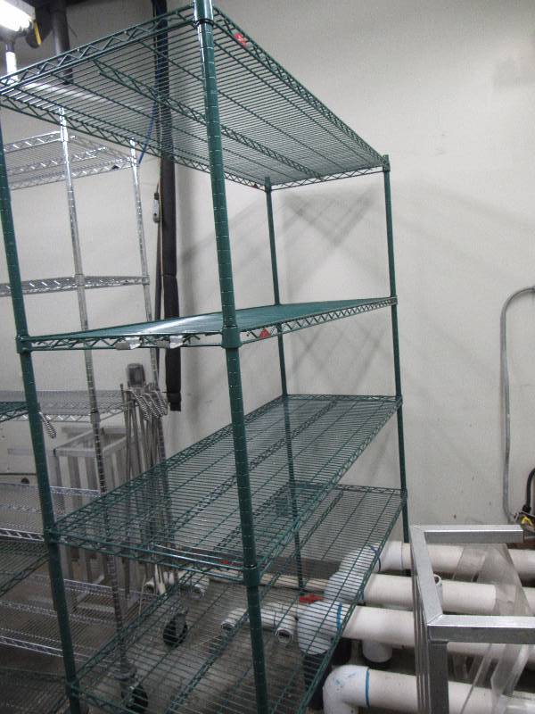 lot 4196 image: (4) Tier Wire Metal Metro Rack