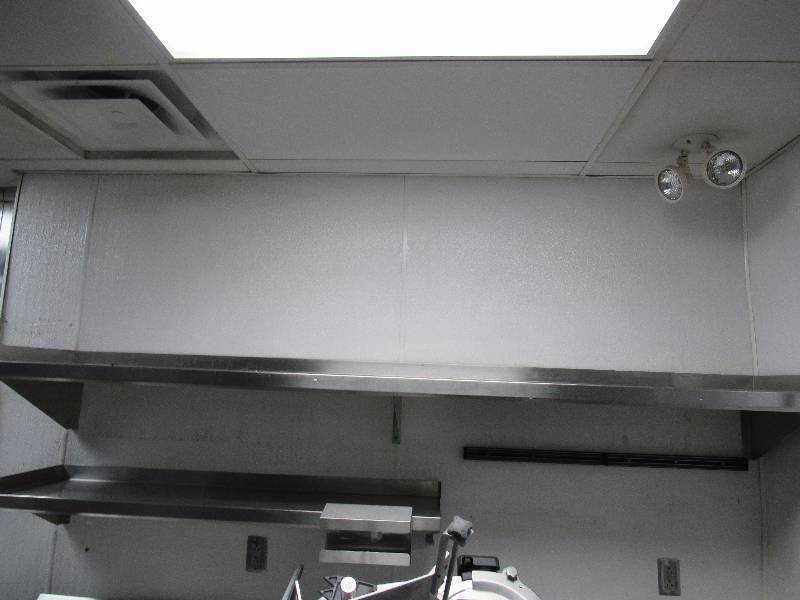 lot 4206 image: Pair Of Stainless Wall Mount Shelves