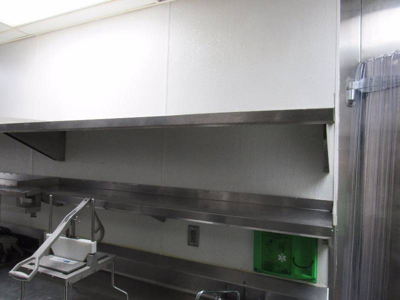 lot 4207 image: Pair Of Stainless Wall Mount Shelves