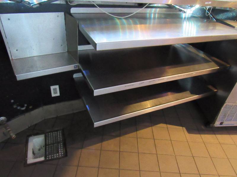 lot 4228 image: (3) 48x24 Fully Stainless shelves