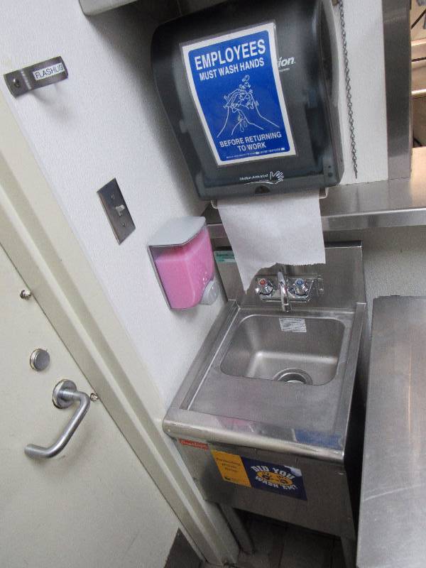 lot 4250 image: Fully Stainless Hand Washing Sink