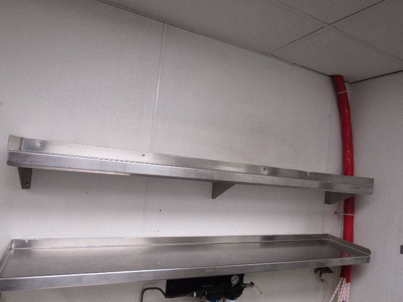 lot 4255 image: 72x12 Fully Stainless Wall Mounted Shelves