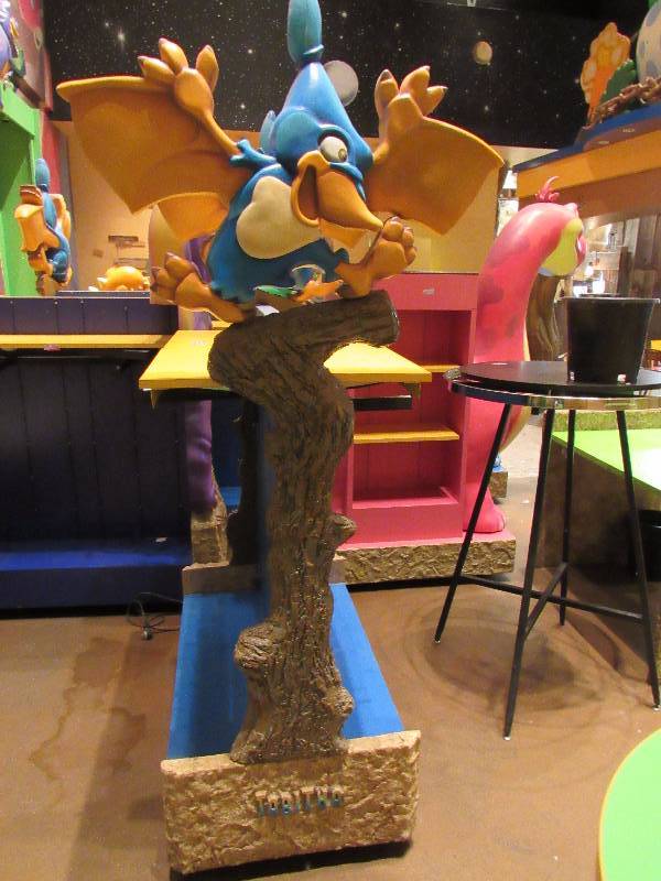 lot 4311 image: Upright Double-sided Dinosaur Display