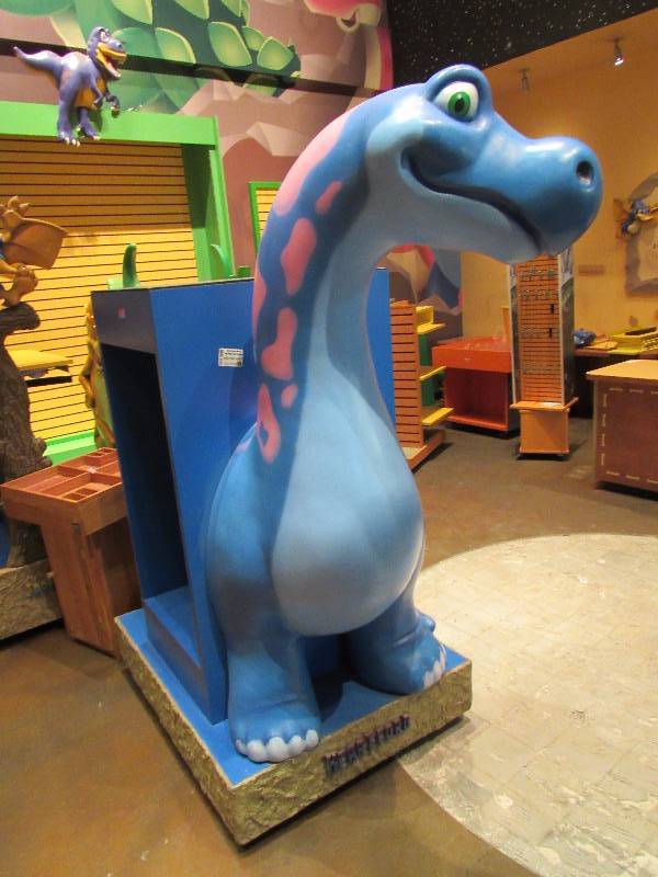 lot 4318 image: Upright Double-sided Dinosaur Display
