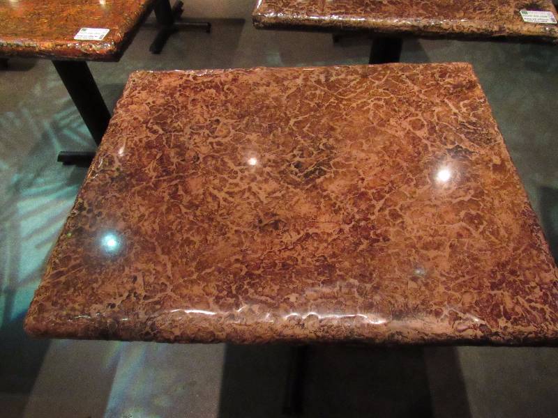 lot 4277 image: 24x30 Hard Laminate Top Single Metal Base Table