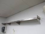 Pair of Fully Stainless Wall Mounted Shelves