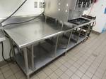 96''x30'' Fully Stainless Worktop Table