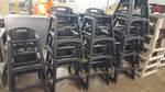 Pair Of Rubbermaid Black Composite Booster Chairs