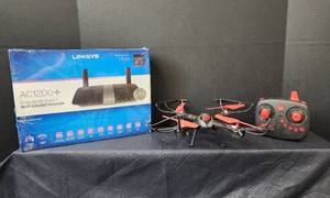 lot 201 image: Drone and NIB WI-FI Router