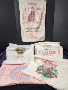 lot 205 image: Vintage Flour Sacks
