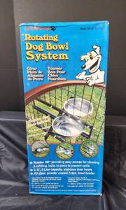 lot 207 image: NIB Lucky Dog Rotating Dog Bowl System
