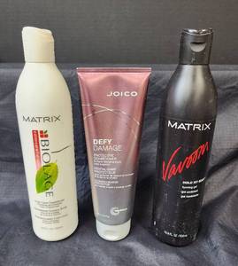 lot 148 image: New Matrix Vavoom Forming Gel, Biolage Color Care Conditioner, and Joico Defy Damage Protective Conditioner