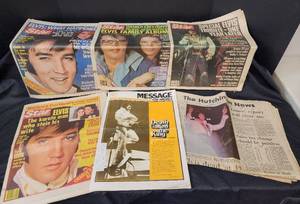 lot 187 image: Elvis Presley Newspapers and Elvis Articles