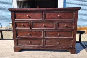 lot 6 image: Aspen Home Solid Wood Dresser 60x19x43 (See Description for Specs)