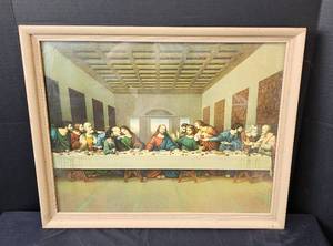 lot 337 image: The Last Supper - Framed 22x18