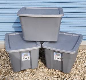 lot 42 image: (3) New 18gal.Totes