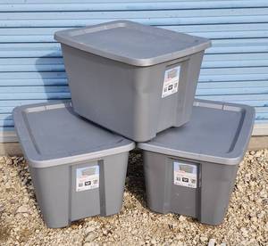 lot 43 image: (3) New 18gal.Totes