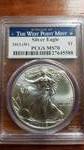 20103(W) American Silver Eagle West Point MS70
