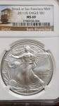 2011(S) American Silver Eagle San Fran Mint Uncirculated MS 69