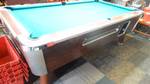 Valley Panther coin op 7 ft pool table w/ balls/ key.