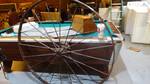 Large antique wagon wheel