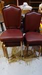 Lot of 5 padded stack chairs