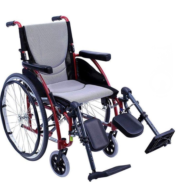 Karman Ultra Lightweight Wheelchair with Elevating Legrest Seat