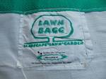 (1) Lawn Bagg lawn and Landscape refuse bag, reusable plastic canvas--great for leaf clean-up!