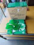 (6) ct. lot Lighted Shamrock Decoration, indoor-Outdoor use
