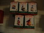 Mary miniature collection of charm Mickey and Company Christmas ornaments 10 boxes.