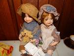 2 Duck house heirloom dolls boy & girl.
