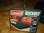 Coleman quickbed double size flocked.