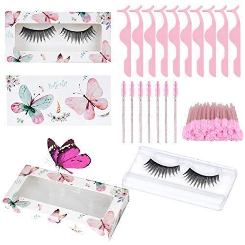 lot 1064 image: 180pcs False Eyelash Kit Include 30 sets (Pink) Retail $15.99