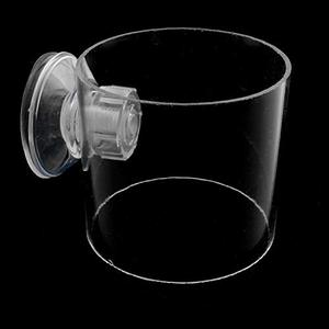 lot 1304 image: Fish Feeder Acrylic Aquarium Fish Tank Adjustable Circle Ring Fish Feeding Floating Food Dish Food Protection Cover Tray Feeder Retail $10.99