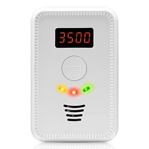 lot 1189 image: Gas Leak Detector, Natural Gas Detector and Plug in Carbon Monoxide Detector for Home, Kitchen, Combustible Gas Leak Detector Monitor for CO, LNG, LPG, Methane
