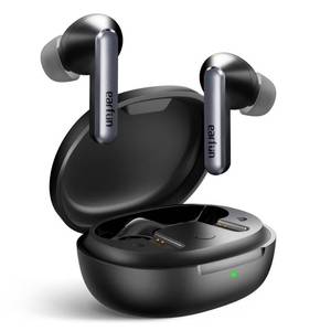 lot 1009 image: EarFun Air S Noise Cancelling Wireless Earbuds, Qualcomm, 4 Mics CVC 8.0 Call, Multipoint Connection, Wireless Charging, 10mm Wool Composite Drivers, App with Custom EQ, Game Mode, Black Retail $59.99