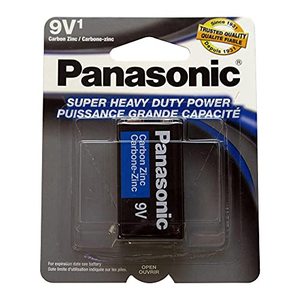 lot 1035 image: 4 Packs Panasonic Super Heavy Duty 9 Volt Retail $27.80