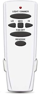 lot 1106 image: Ceiling Fan Remote Control Replacement for Hampton Bay Hunter UC7078T CHQ7078T CHQ8BT7078T L3H2003FANHD Fan-HD Fan-HD6 RR7078TR, with Reverse Retail $22.05