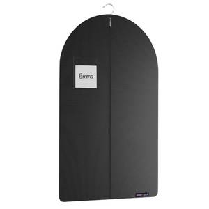 lot 1108 image: Set of 2 Black Garment Bag for Travel and Storage with Zipper for Suits Tuxedos Dresses and Coats 24 inch x 40 inch Retail $22.29