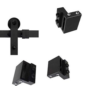 lot 1207 image: 2PCS Barn Door Stopper for Sliding Barn Door Flat Track, Perfect Replacement Sliding Barn Door Hardware Accessories (Fit for Track Width 1-716 in-1-58 in, Thickness 14 in)